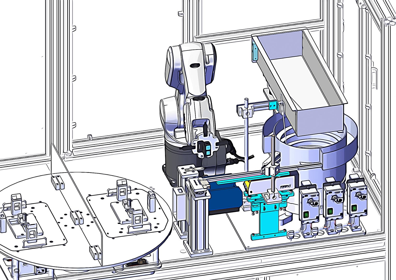 Plastic Components-Automatic Assembly Machine_1-min